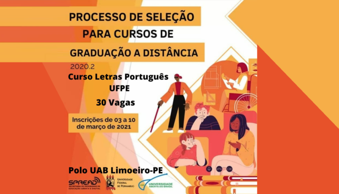 UAB Limoeiro oferta 30 vagas para o curso de Letras em parceria com a UFPE