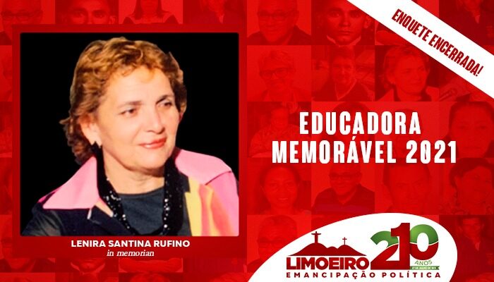 Enquete Popular elege Profª Lenira Santina Rufino como Educadora Memorável 2021