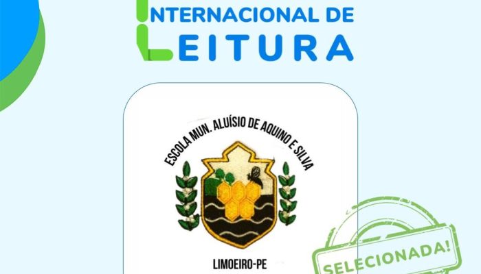 Escola Municipal Aluísio de Aquino está entre as 100 escolas do Brasil selecionadas na Olimpíada Internacional de Leitura